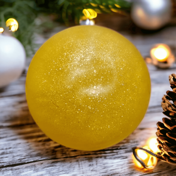 Χριστουγεννιάτικο Μπάλα Σαπούνι (Χρυσή)