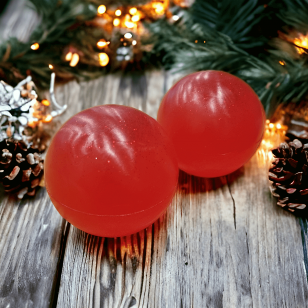 Χριστουγεννιάτικο Μπάλα Σαπούνι (Κόκκινη)