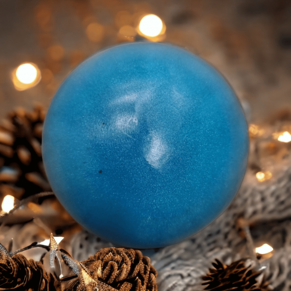 Χριστουγεννιάτικη Μπάλα Σαπούνι (Ασημί)
