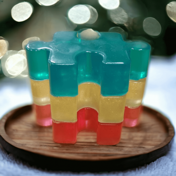 Christmas puzzle soaps