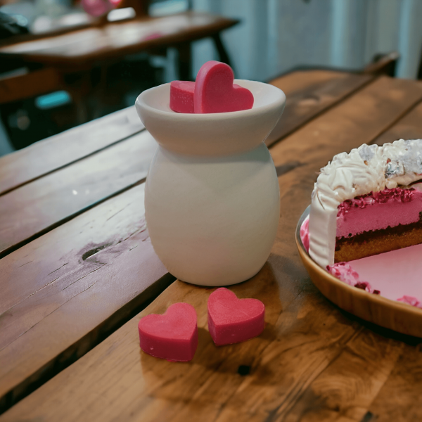 Αρωματικό Κερί Σόγιας με σχήμα καρδιάς και άρωμα Fairy Cake