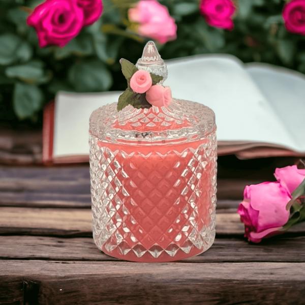 Candle with Rose fragrance