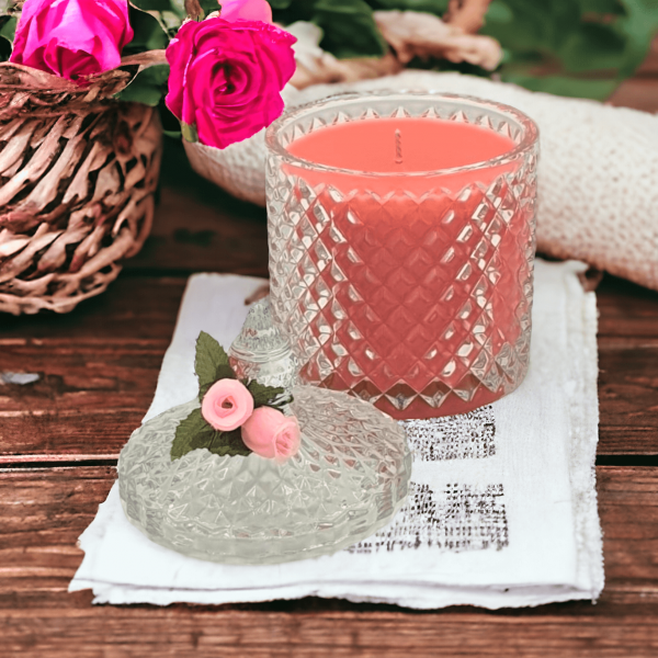 Candle with Rose fragrance