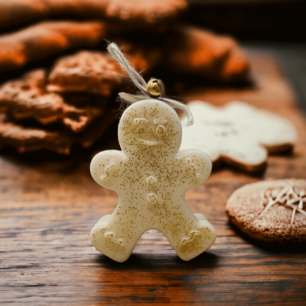 Αρωματικό Κερί Σόγιας με σχήμα Gingerbread Man (Σουφλέ Κολοκύθας)